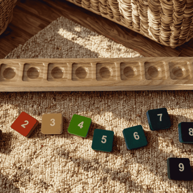 Ten Frame Counting Tray + 10 Number Tiles