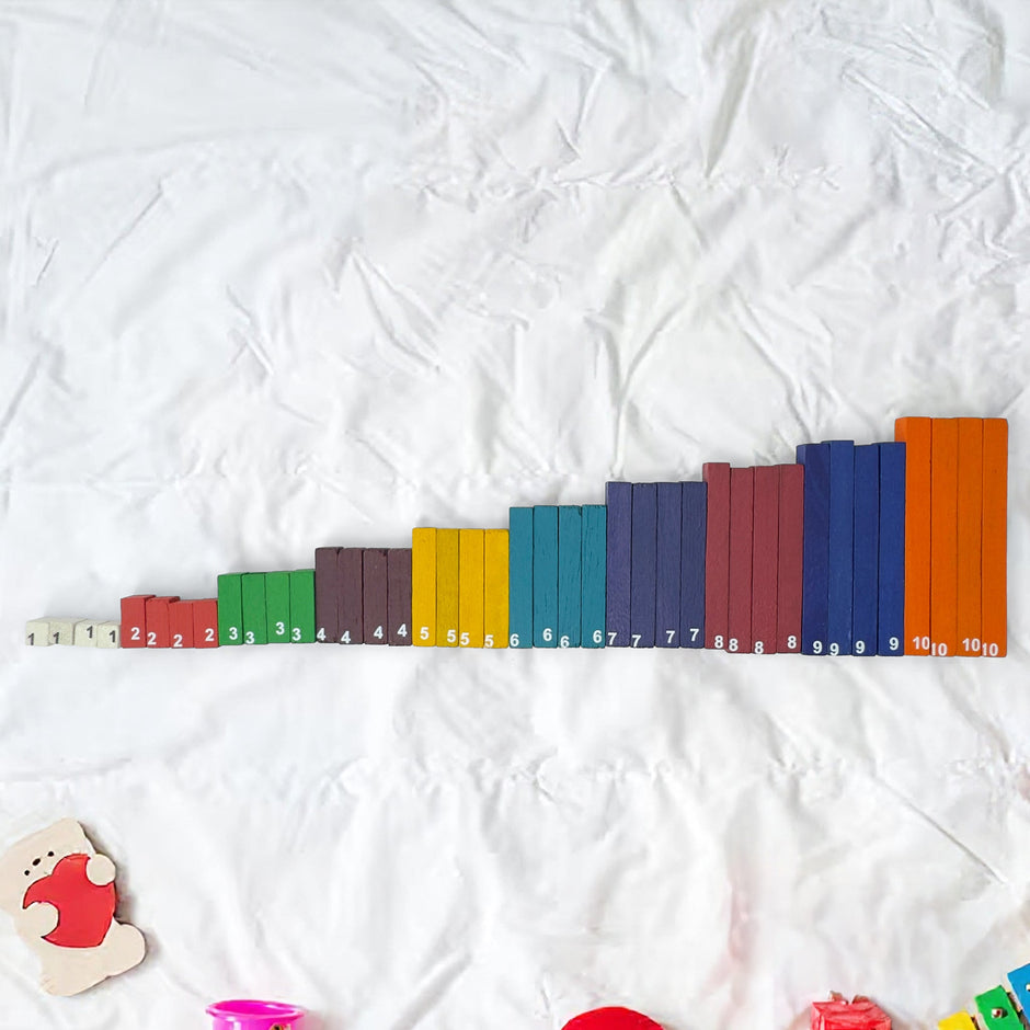 Montessori Number Rods (40pcs) - Pint Sized Toys
