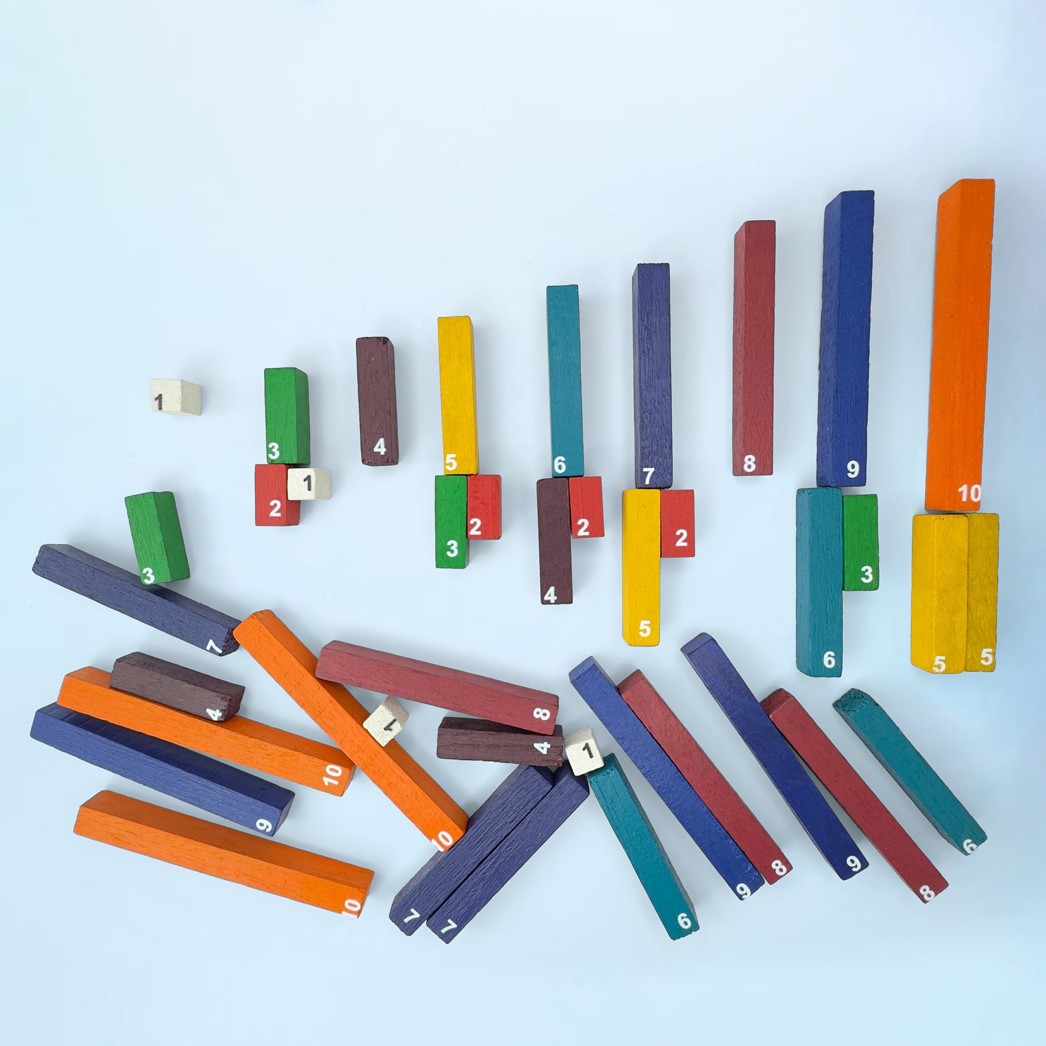 Montessori Number Rods (40pcs) - Pint Sized Toys