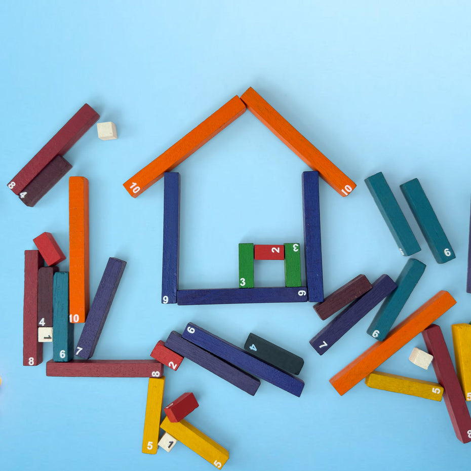 Montessori Number Rods (40pcs) - Pint Sized Toys